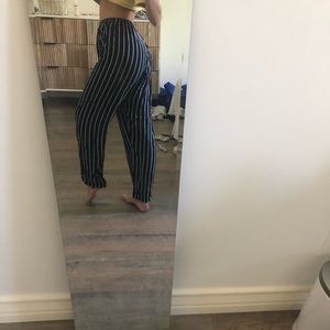 brandy melville  blue and white stripped pants